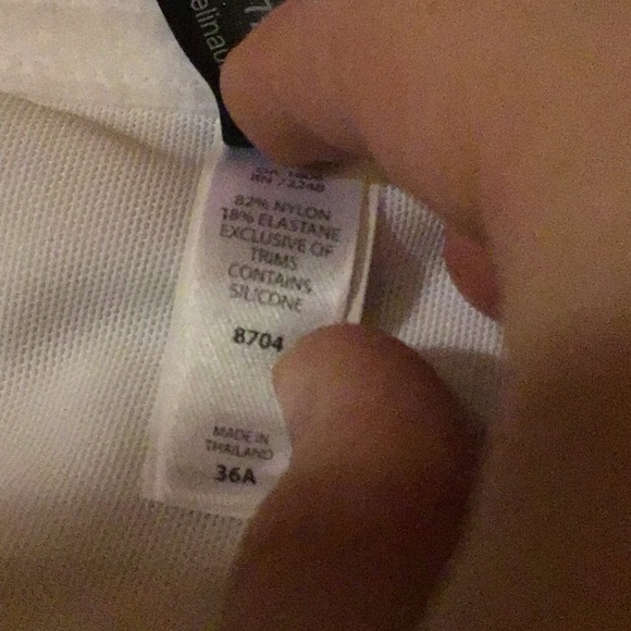 White corset-style strapless bra - Picture 2 of 5